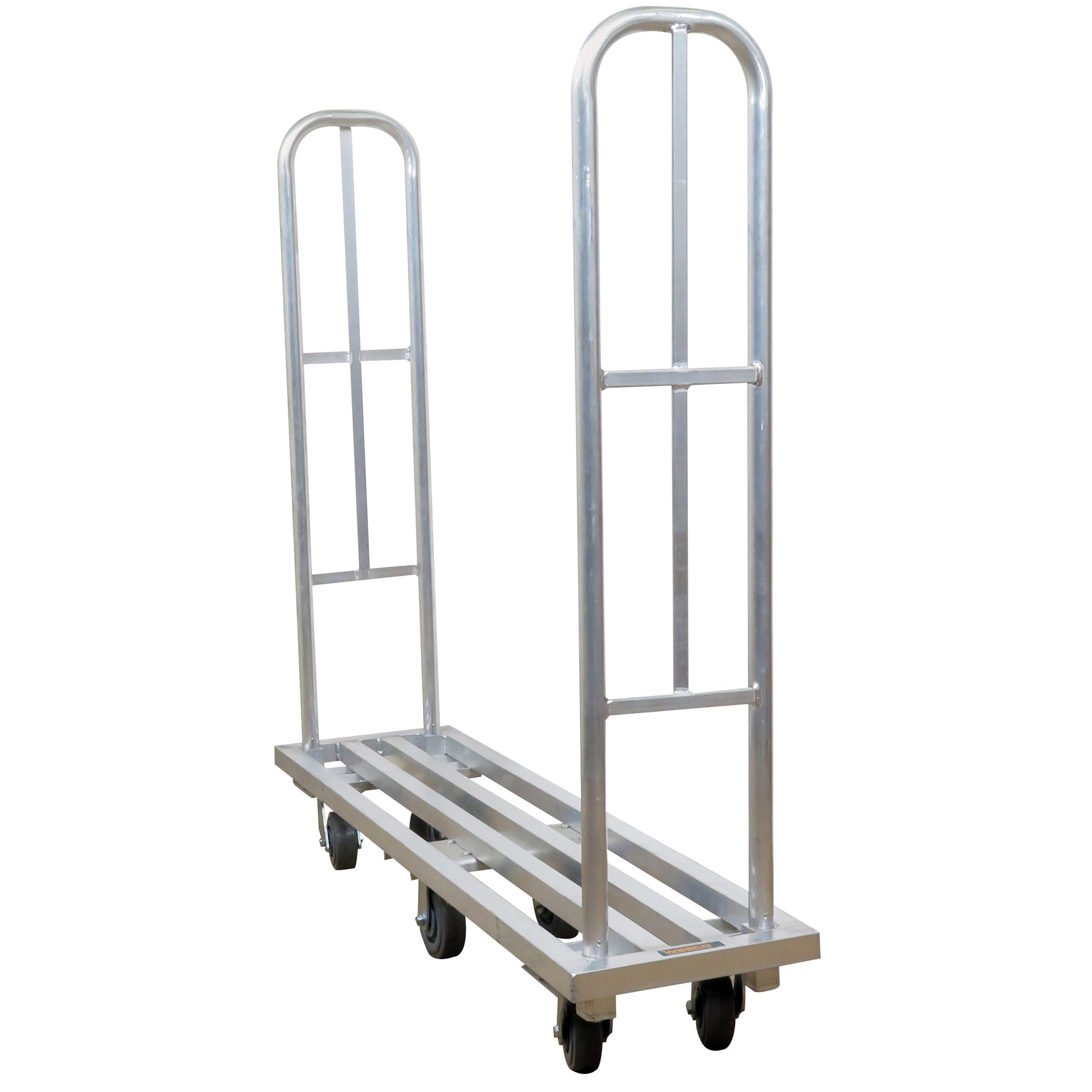 Aluminum U-Boat Platform Truck, 16" W x 63" L, 1322 lbs. Cap., Polyurethane Wheels