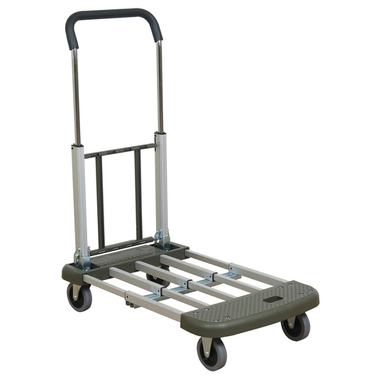 Telefolding Platform Truck, Aluminum, 330 lbs., 29-1/2" L x 17-1/2" W, 36-1/2" High