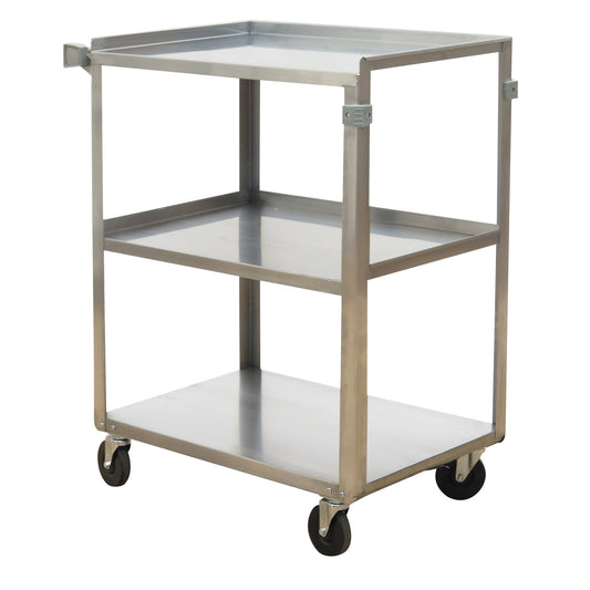 Shelf Carts, 3 Tiers, 15-1/2" W x 32-1/8" H x 24" D, 300 lbs. Capacity