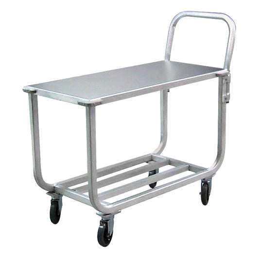 Aluminum Tubular Deck Cart, 700 lbs. Capacity, Aluminum, 19" W x 42" H x 46" D, Lip Down