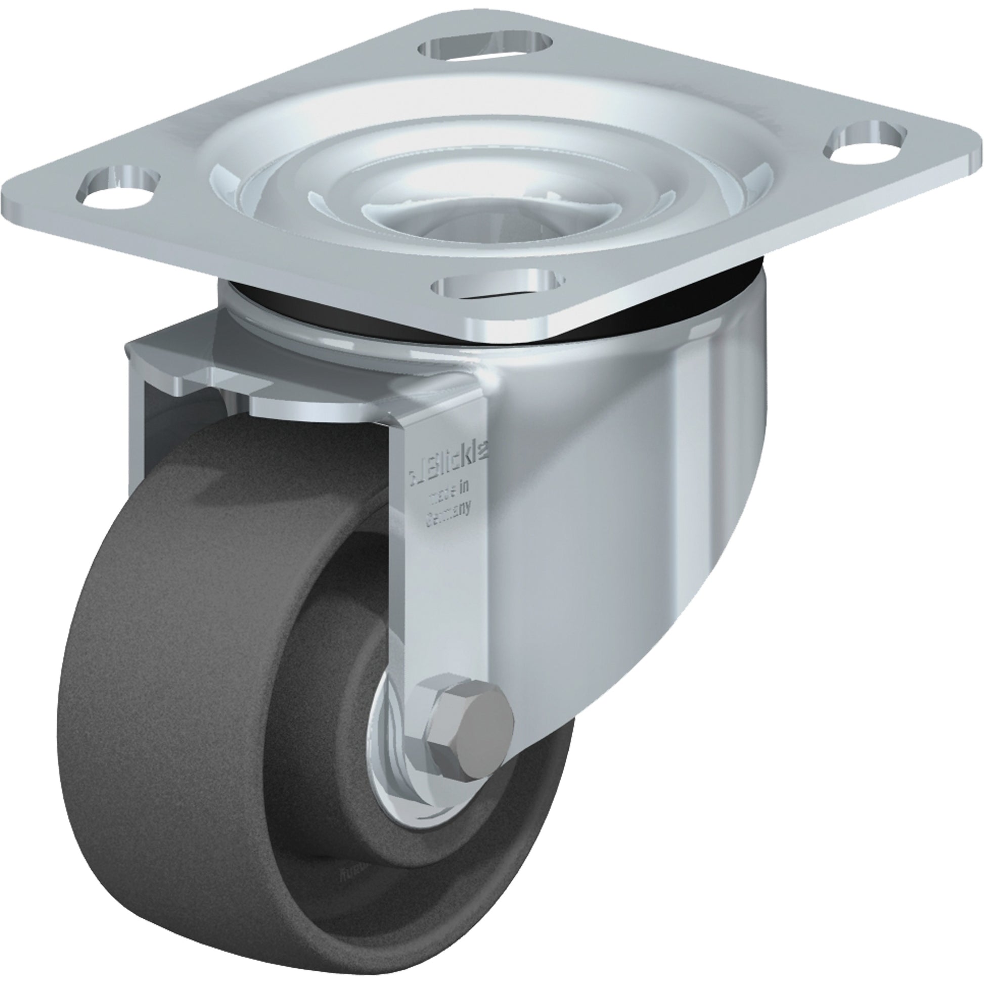 Impact-Resistant Caster, Swivel, 3-1/8" (79.5 mm), Nylon, 350 lbs. (158.8 kg.)