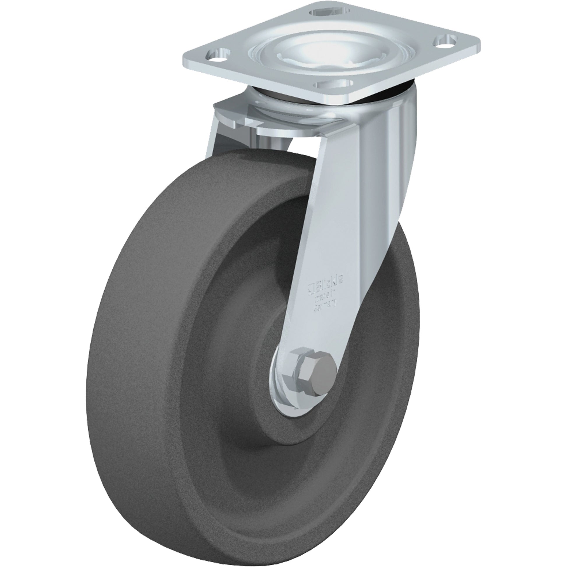 Impact-Resistant Caster, Swivel, 8" (203.2 mm), Nylon, 1250 lbs. (567 kg.)