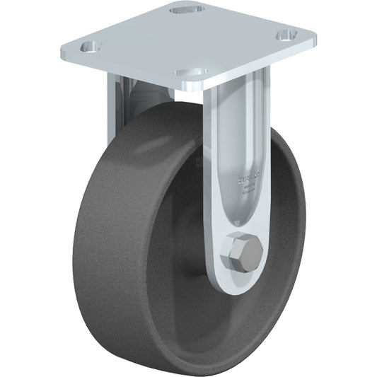 Impact-Resistant Caster, Rigid, 6" (152.4 mm), Nylon, 660 lbs. (300 kg.)