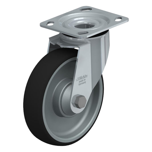 High-Quality Caster, Swivel, 6" (152.4 mm), Thermoplastic Polyurethane, 660 lbs. (300 kg.)