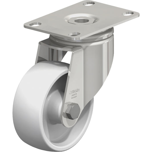 Caster, Swivel, 3-1/8" (79.5 mm), Nylon, 265 lbs. (120 kg.)