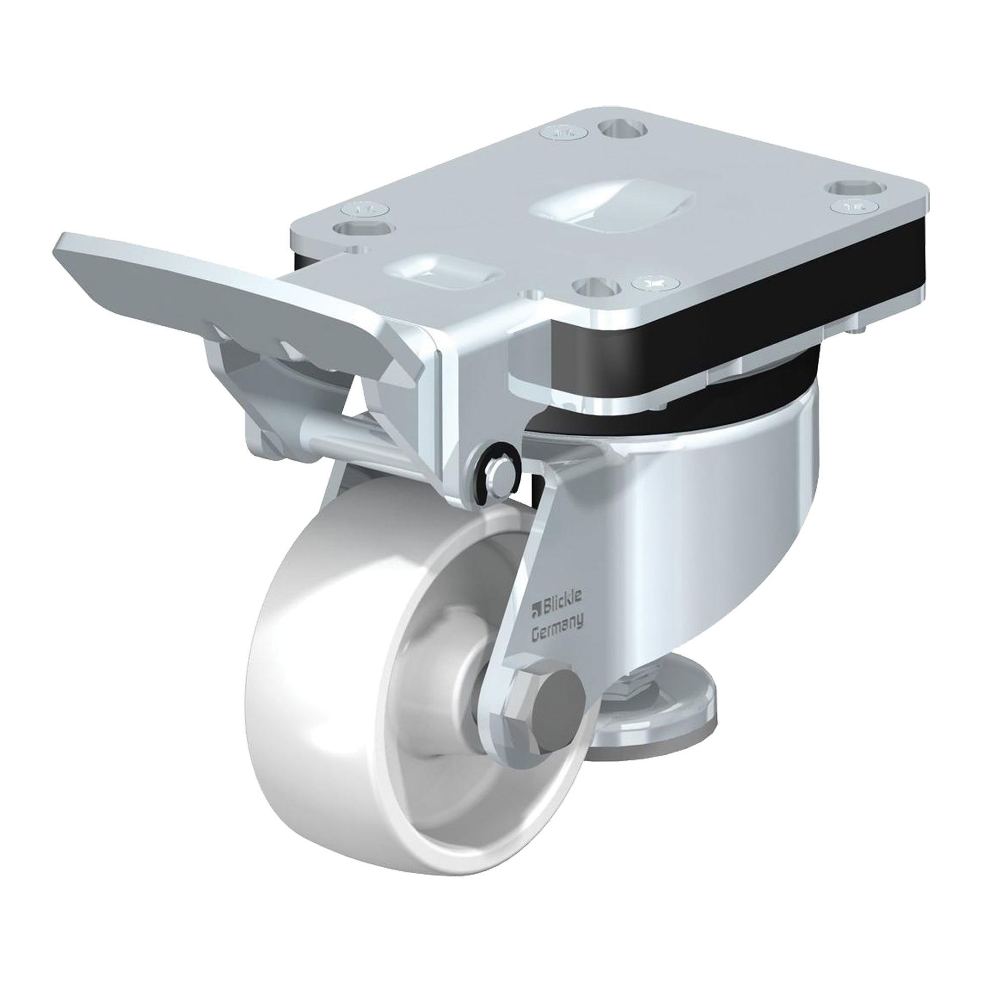 Heavy-Pressed Caster, Swivel, 4" (101.6 mm), Steel, 505 lbs. (230 kg.)