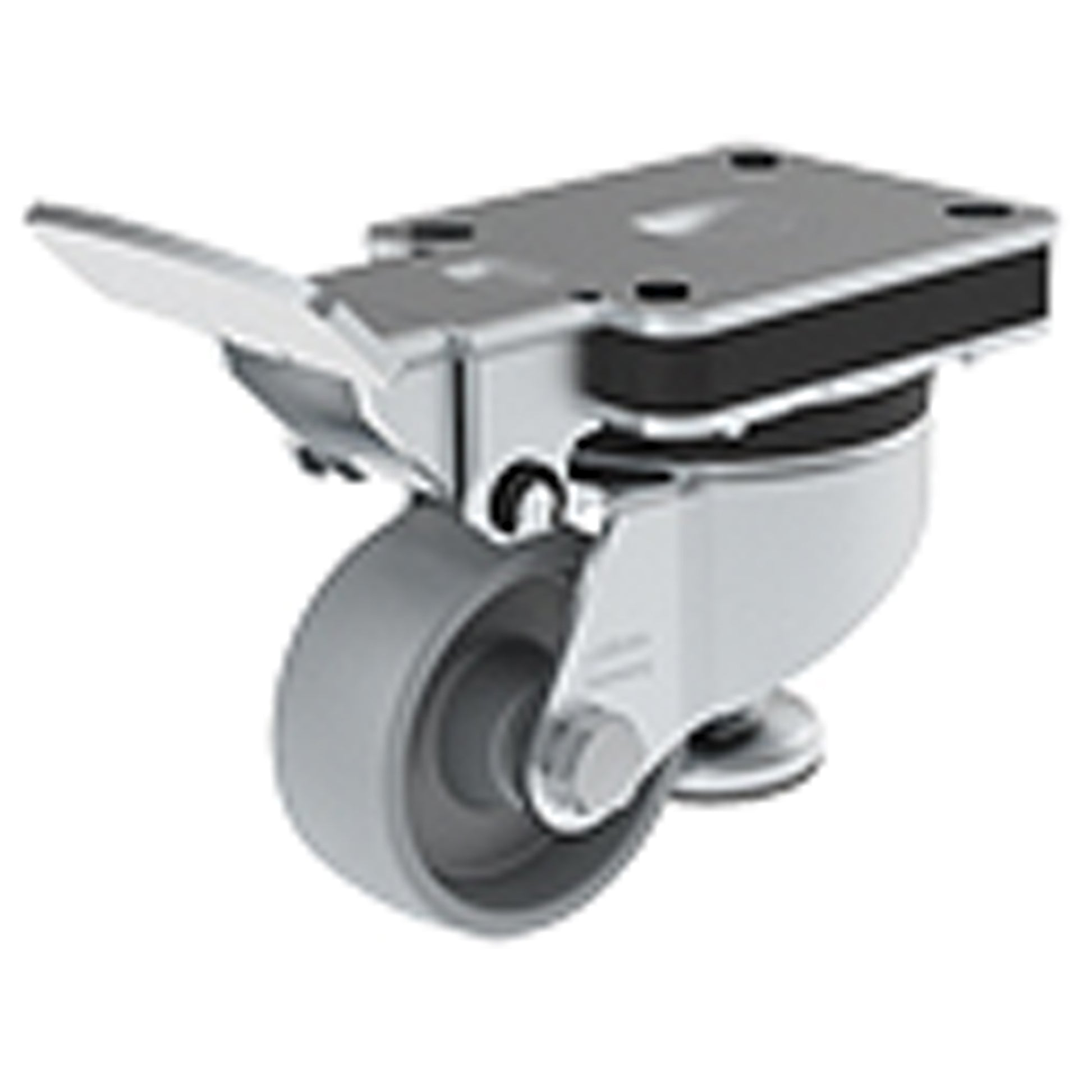 Heavy-Pressed Caster, Swivel, 3-1/4" (82.5 mm), Steel, 660 lbs. (300 kg.)