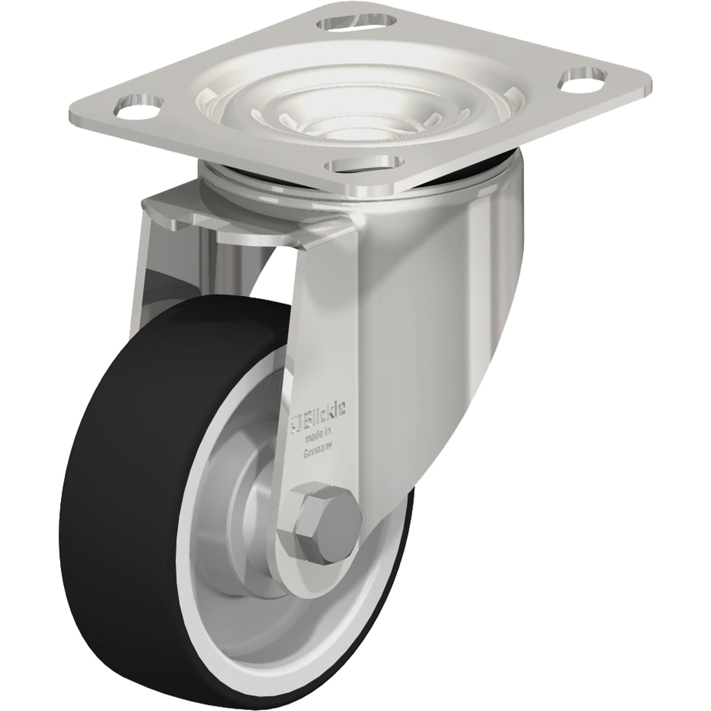 Caster, Swivel, 5" (127 mm), Thermoplastic Polyurethane, 770 lbs. (349 kg.)