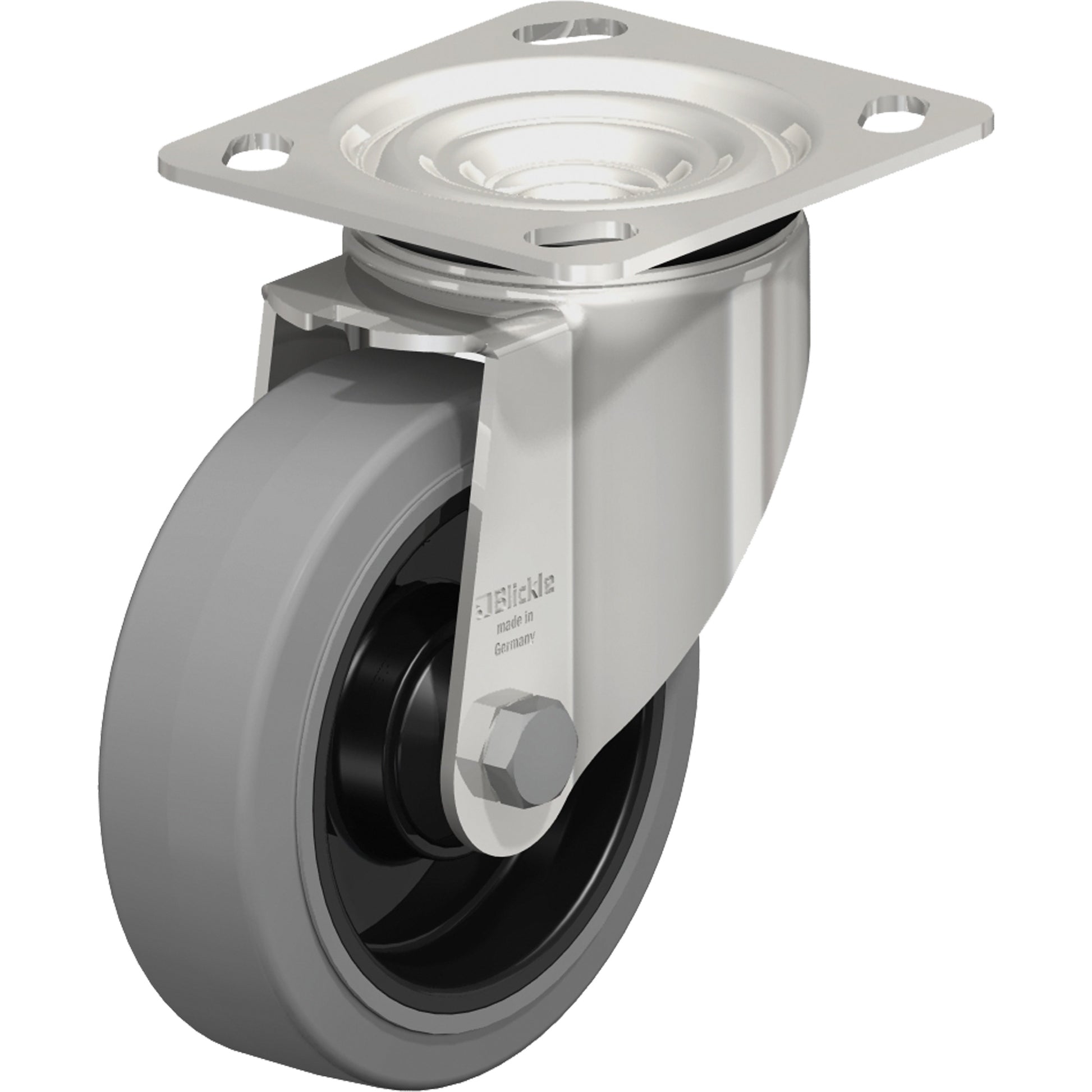 Caster, Swivel, 5" (127 mm), Rubber, 330 lbs. (150 kg.)