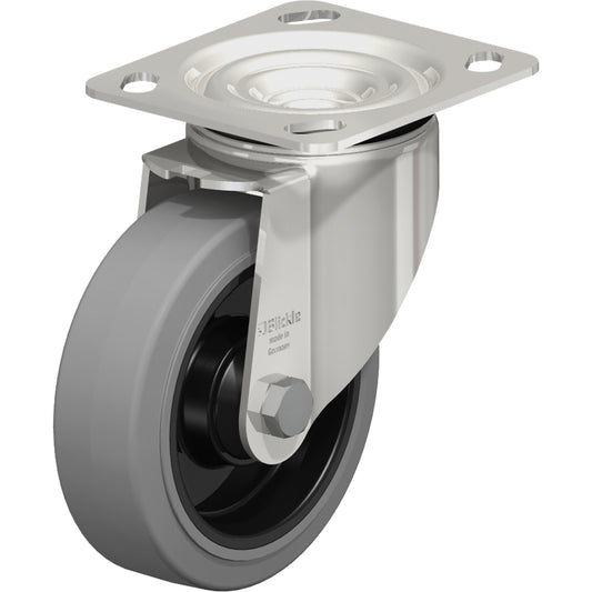 Caster, Swivel, 5" (127 mm), Rubber, 330 lbs. (150 kg.)