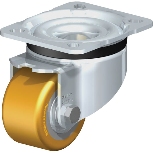 Heavy-Duty Caster, Swivel, 2-3/5" (65 mm), Polyurethane, 1377 lbs. (625 kg.)