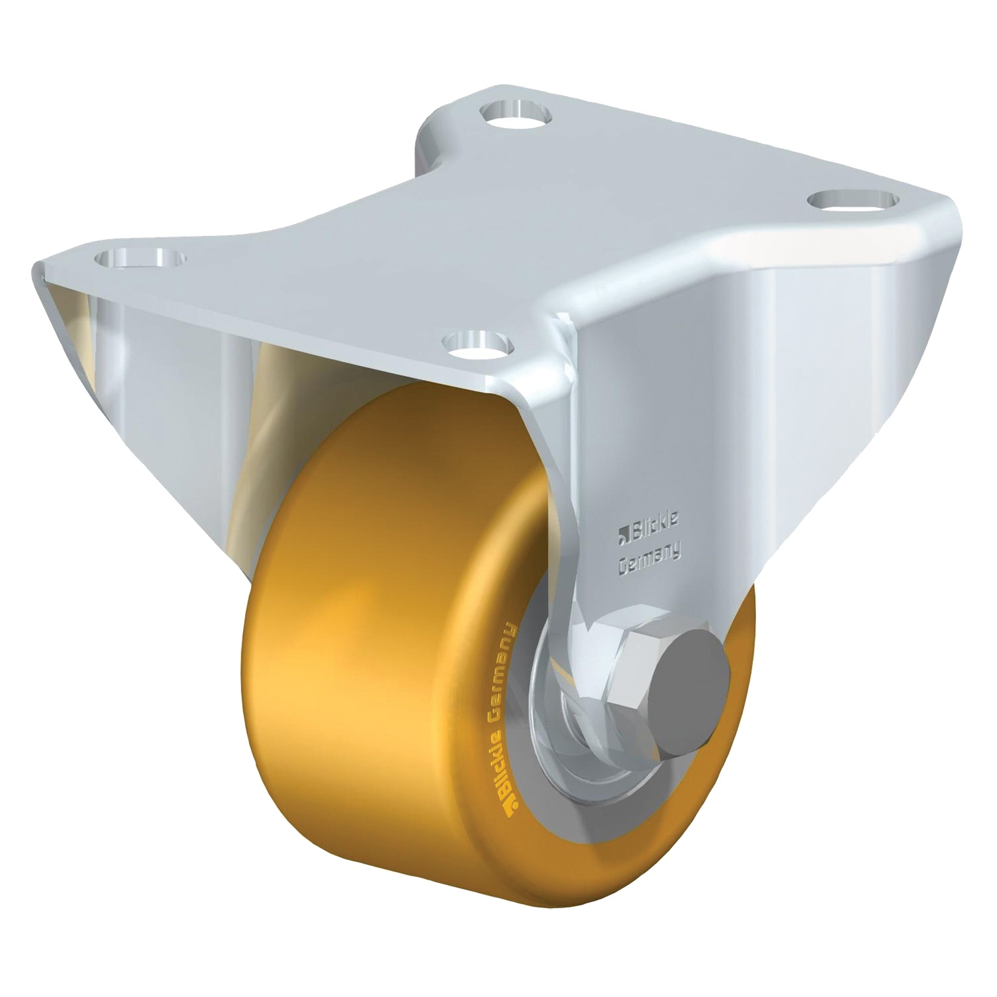Low-Profile Caster, Rigid, 2-1/2" (63.5 mm), Polyurethane, 440 lbs. (199.58 kg.)