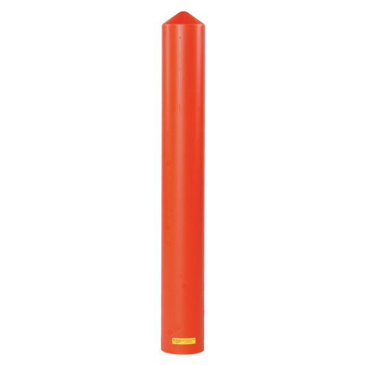 Smooth Bollard Cover, 4" Dia. x 56" L, Red