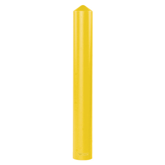 Smooth Bollard Cover, 4" Dia. x 56" L, Yellow