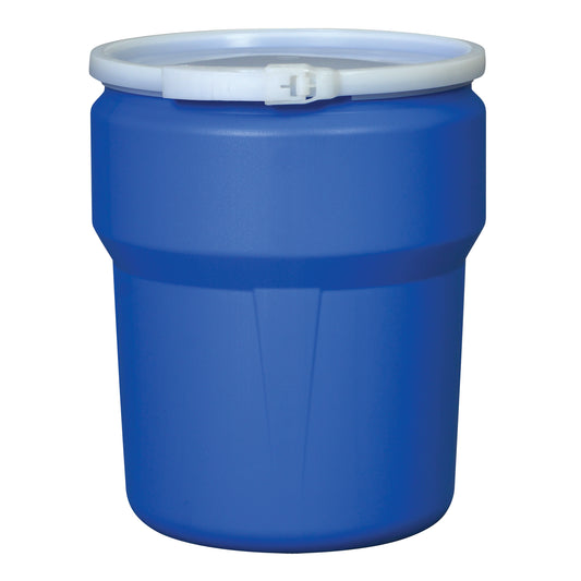 Nestable Polyethylene Drum, 10 US gal (8.33 imp. gal.), Open Top, Blue