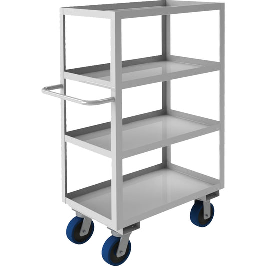 Industrial Grade Shelf Cart, 4 Tiers, 18-1/8" W x 53" H x 36" D, 1200 lbs. Capacity