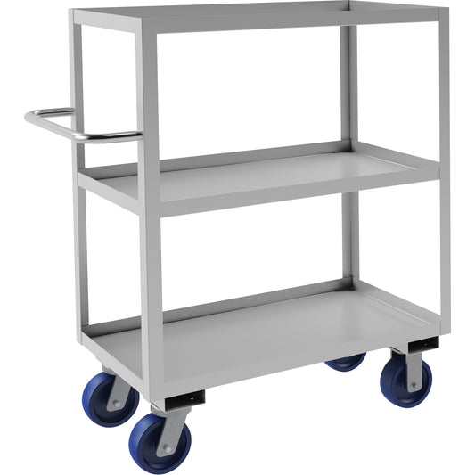 Industrial Grade Shelf Cart, 3 Tiers, 18-1/8" W x 47" H x 42" D, 1200 lbs. Capacity