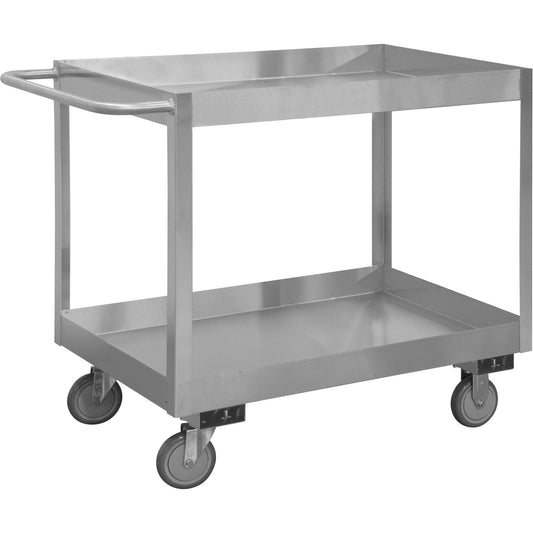 Industrial Grade Shelf Cart, 2 Tiers, 24-1/8" W x 35" H x 42" D, 1200 lbs. Capacity