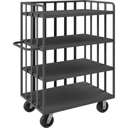 Open Portable Shelf Cart, 4 Tiers, 31-1/8" W x 57-1/2" H x 56-1/8" D, 3600 lbs. Capacity