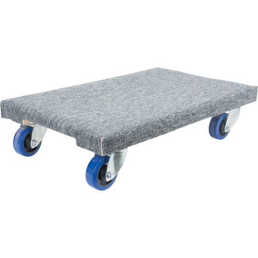 Heavy-Duty Solid Wood Dollies, Rubber Wheels, 1400 lbs. Capacity, 18" W x 24" D x 7" H