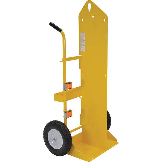 Welding Cylinder Torch Cart, Foam-Filled Wheels, 23-13/16" W x 22-13/16" L Base, 500 lbs.