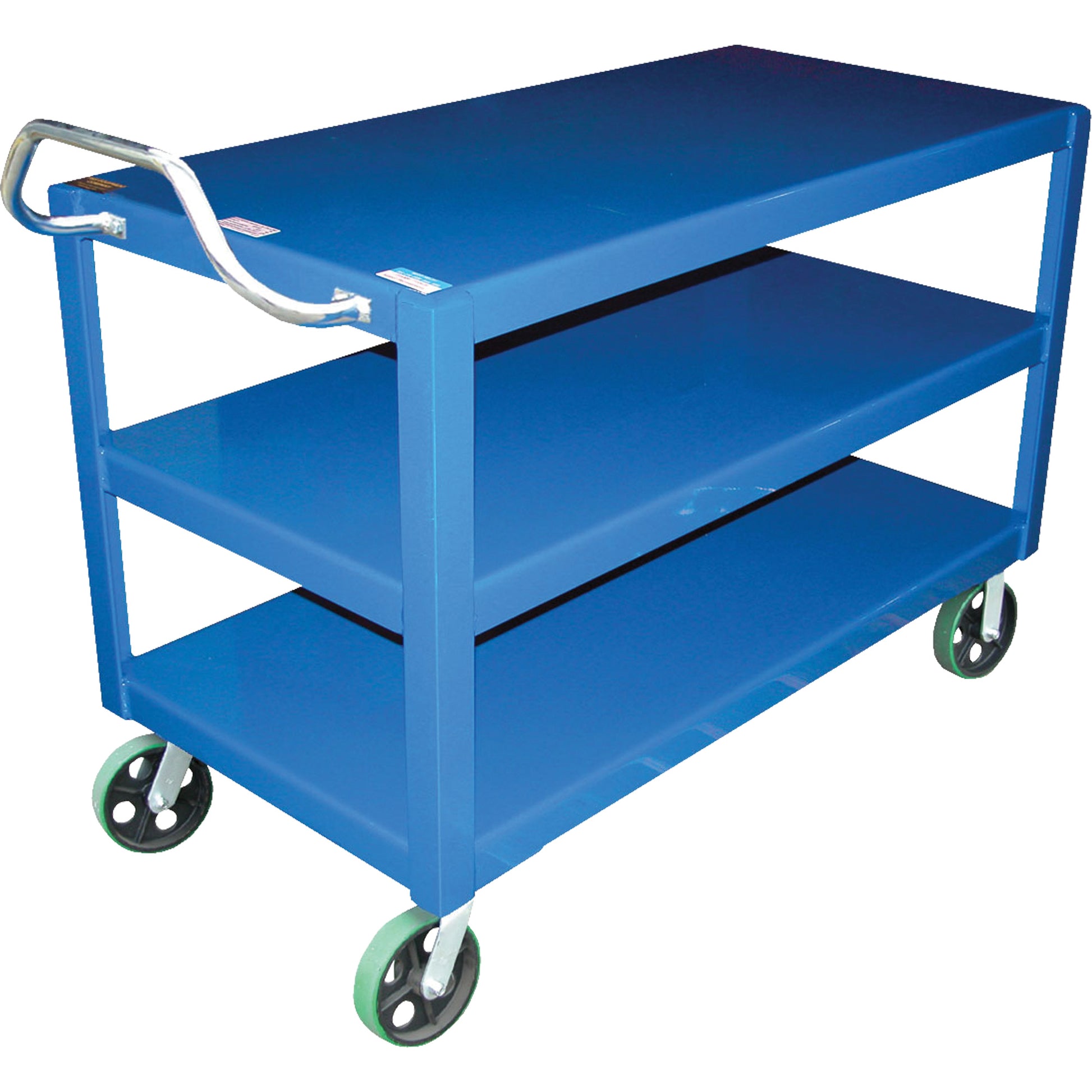 Ergo-Handle Cart, 4000 lbs. Capacity, Steel, 24-1/2" W x 41" H x 54-7/8" D, Lip Down