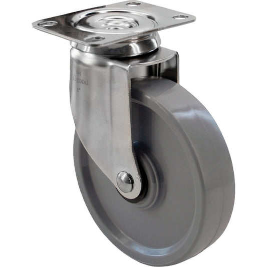 2309 Caster, Swivel, 5" (127 mm), Envirothane™ Grey, 350 lbs. (158.8 kg.)