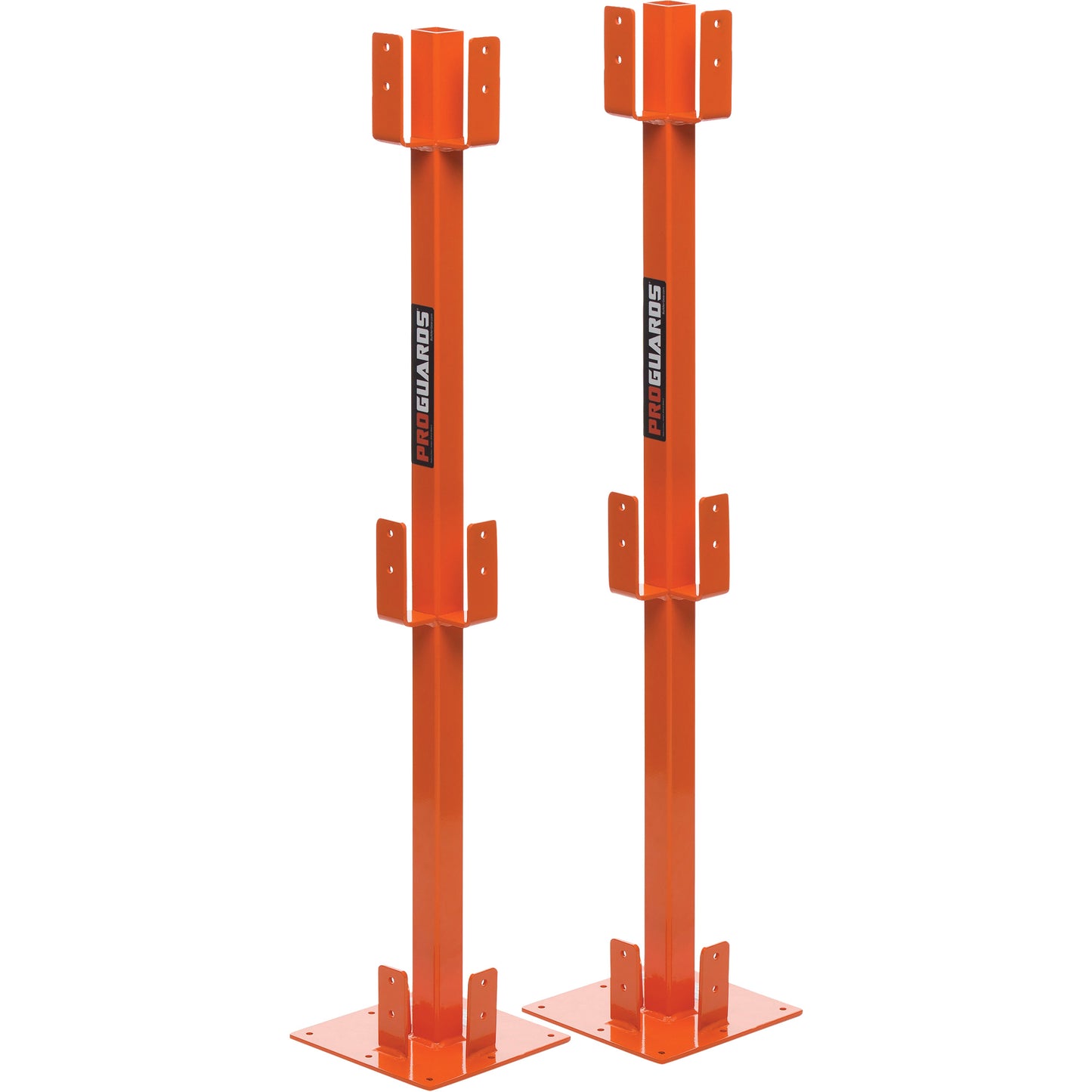 ProGuards Temporary Guard Rail Posts, 8" W x 39" H, Orange