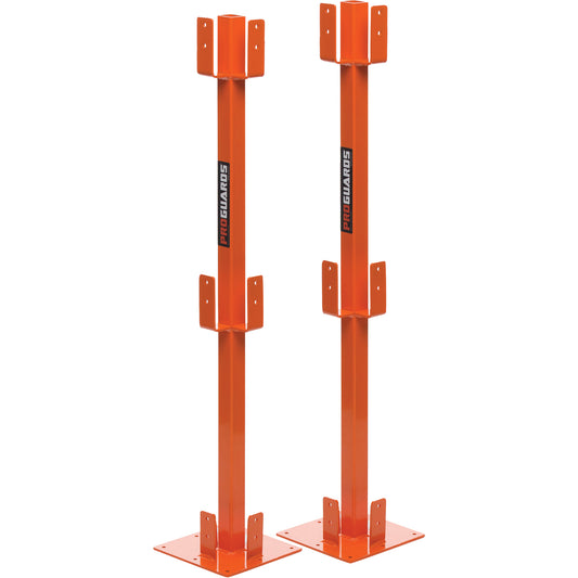 ProGuards Temporary Guard Rail Posts, 8" W x 39" H, Orange