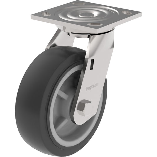 21 Series Medium-Duty Caster, Swivel, 5" (127 mm), Polypropylene, 650 lbs. (294 kg.)
