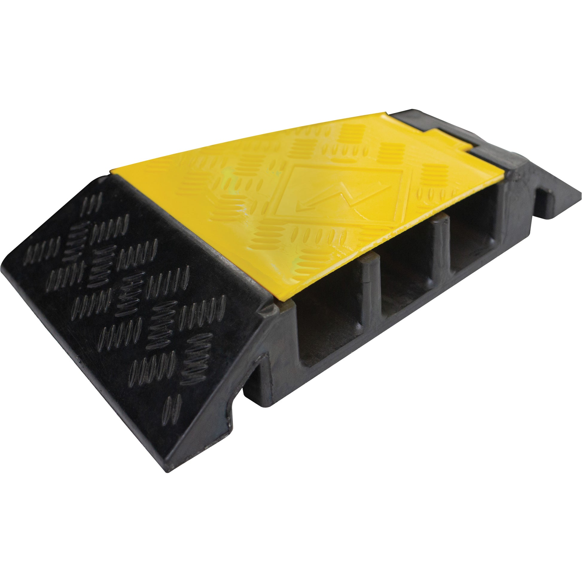 Powerhouse™ Heavy-Duty Right Turn Cable Protector, 3 Channels, 12" L x 19.75" W x 3" H