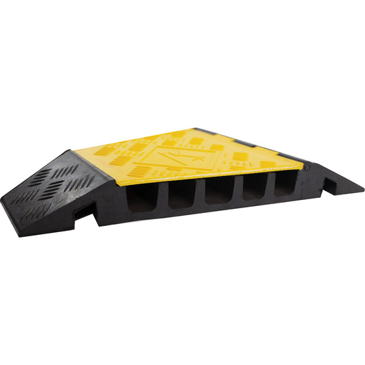 Powerhouse™ Heavy-Duty Left Turn Cable Protector, 5 Channels, 12" L x 19.75" W x 2.25" H
