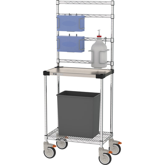Sanitizer Station, Stainless Steel, 24" x 60" x 14", 900 lbs. Capacity