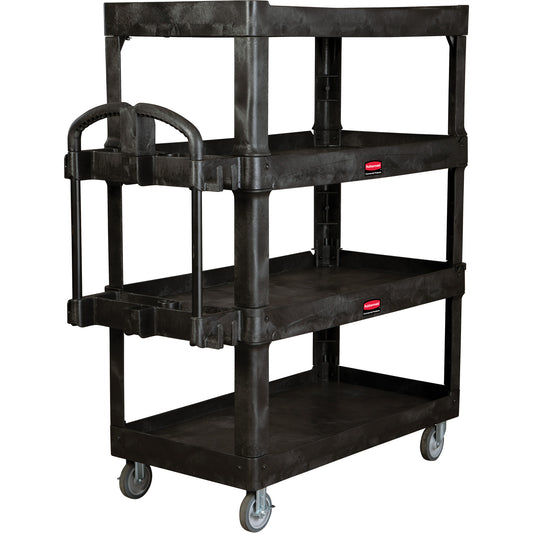 Heavy-Duty Ergo Utility Cart, 4 Tiers, 24-1/4" x 62-2/5" x 54-1/10", 700 lbs. Capacity