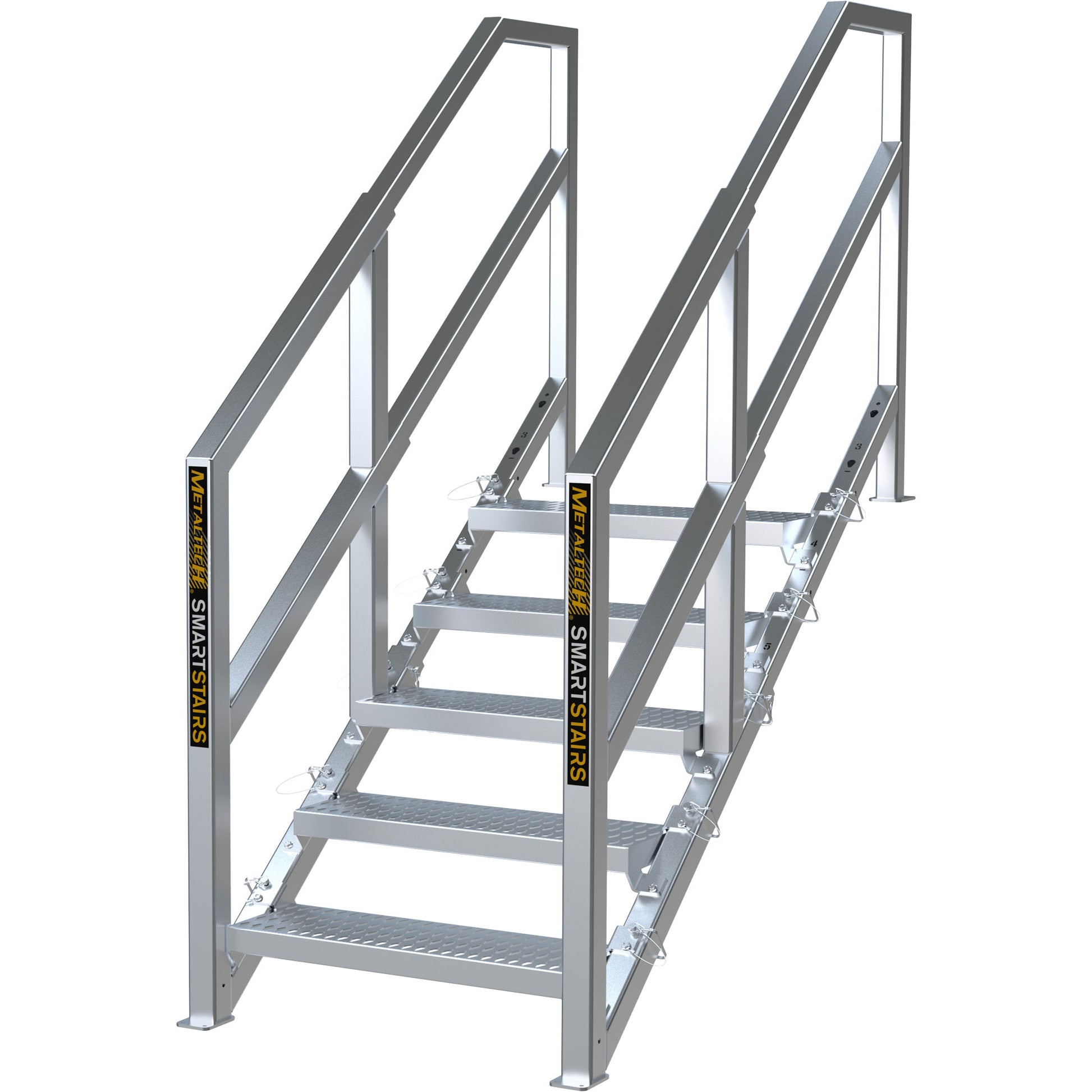 3-5 Step Telescopic Aluminum Smart Stairs