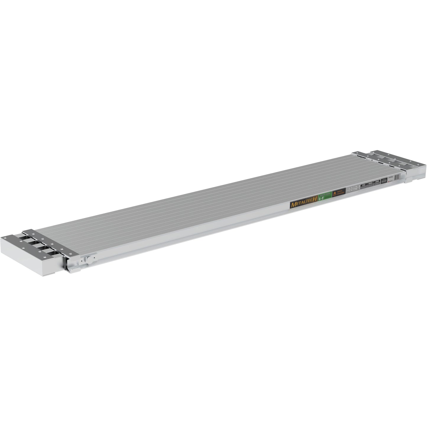 Telescoping Work Plank, 108" W x 12" D, 250 lbs. Capacity, Knocked Down