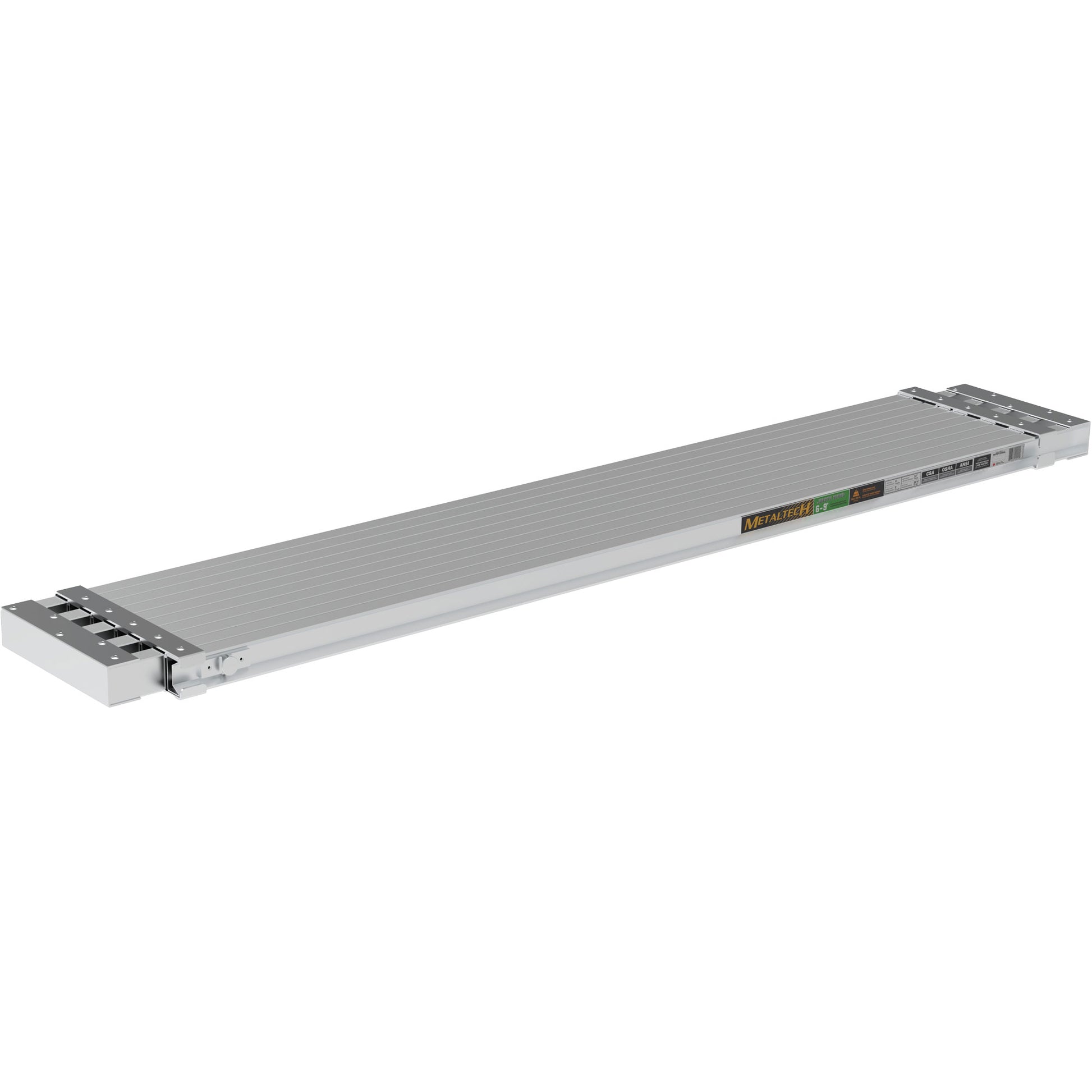 Telescoping Work Plank, 108" W x 12" D, 250 lbs. Capacity, Knocked Down