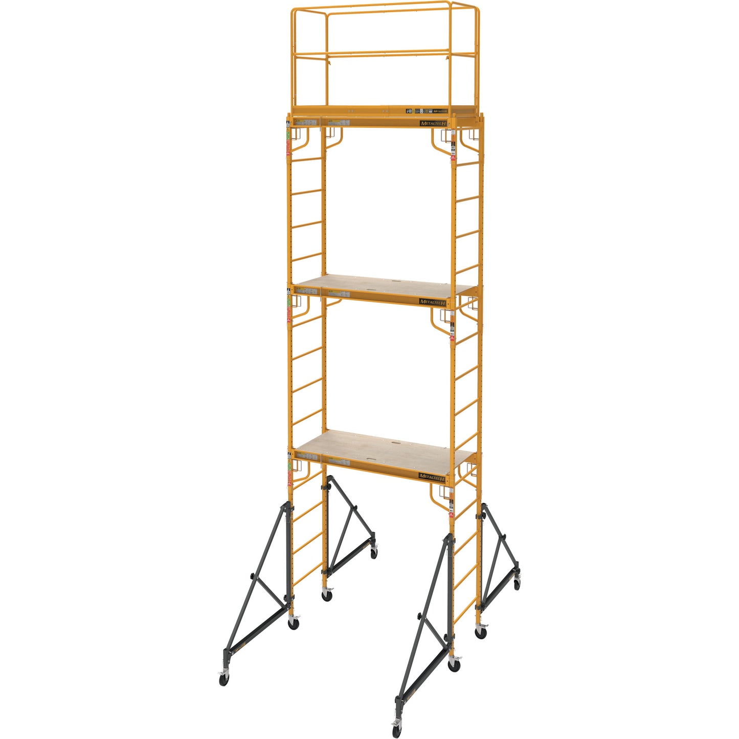 Complete 18' Drywall  Baker Scaffold Tower Set, 122" D x 236" H