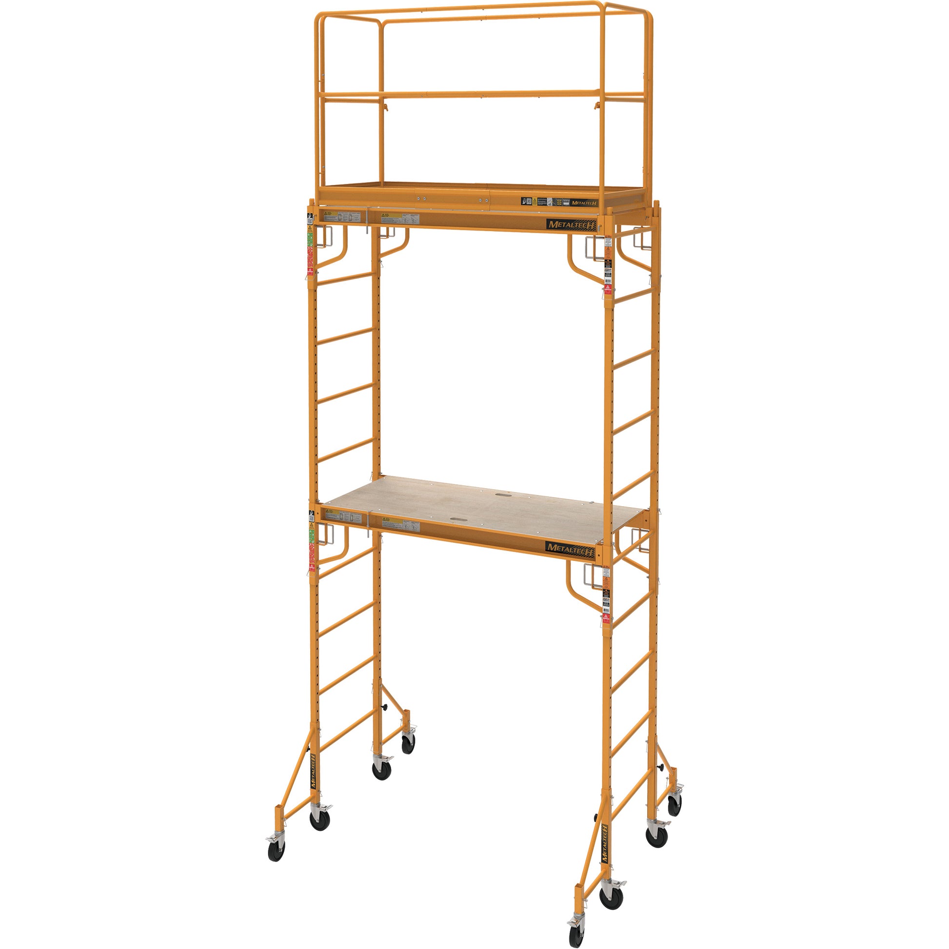 Complete 12' Drywall Baker Scaffold Tower Set, 58-1/2" D x 183" H