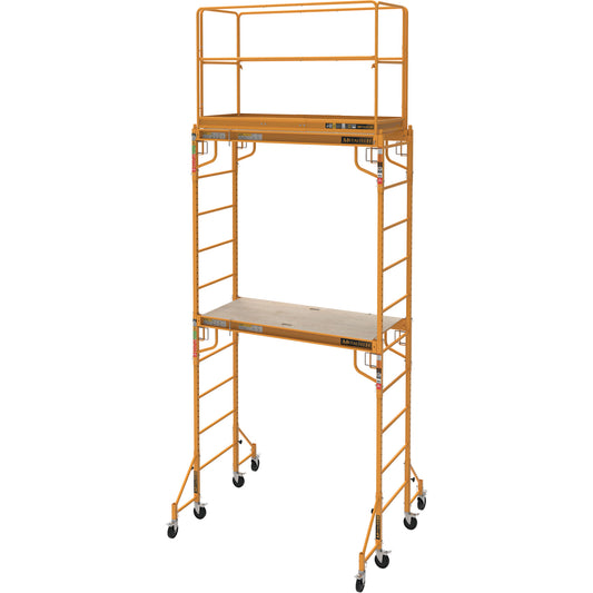Complete 12' Drywall Baker Scaffold Tower Set, 58-1/2" D x 183" H