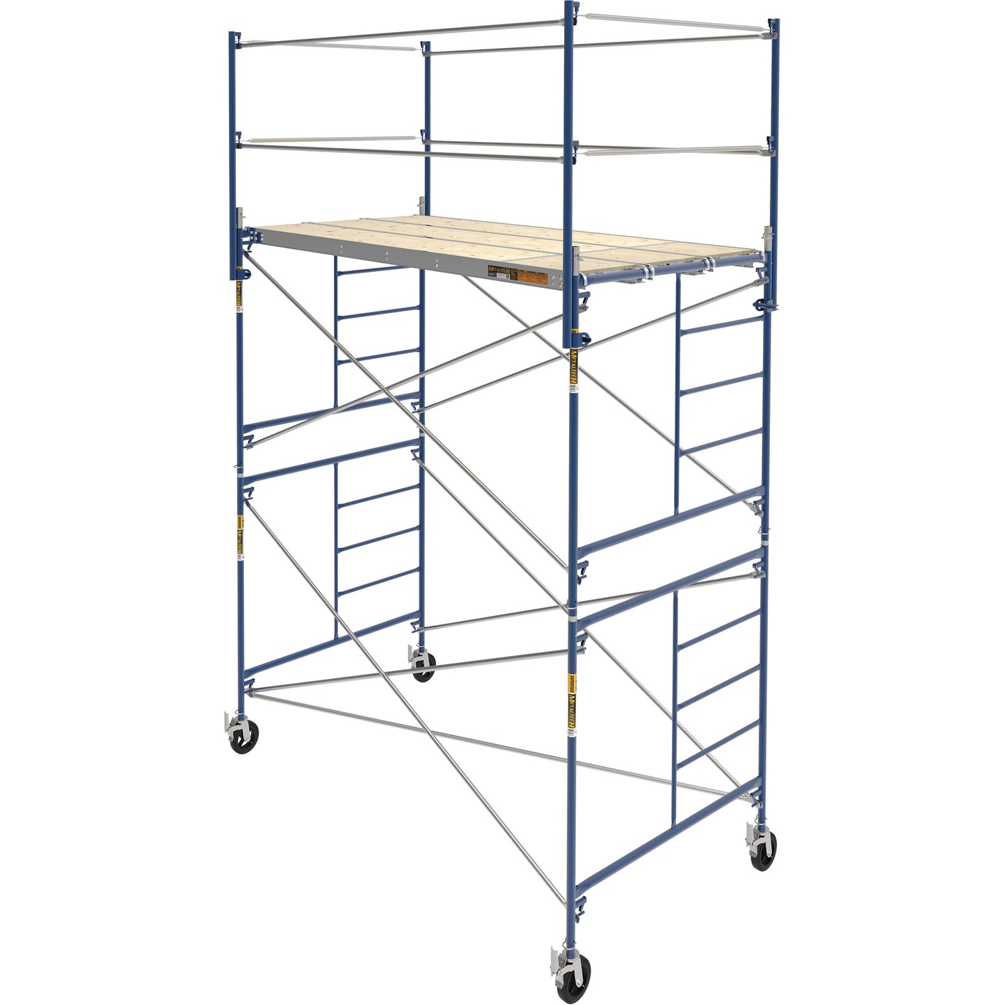Complete Scaffold Tower with Casters, 66-2/10" D x 177-1/2" H