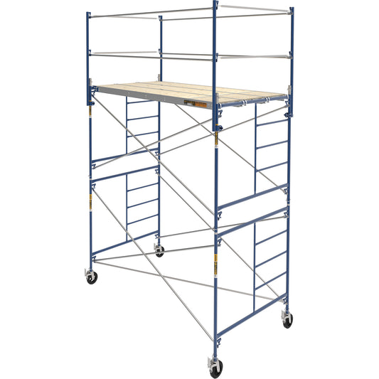 Complete Scaffold Tower with Casters, 66-2/10" D x 177-1/2" H