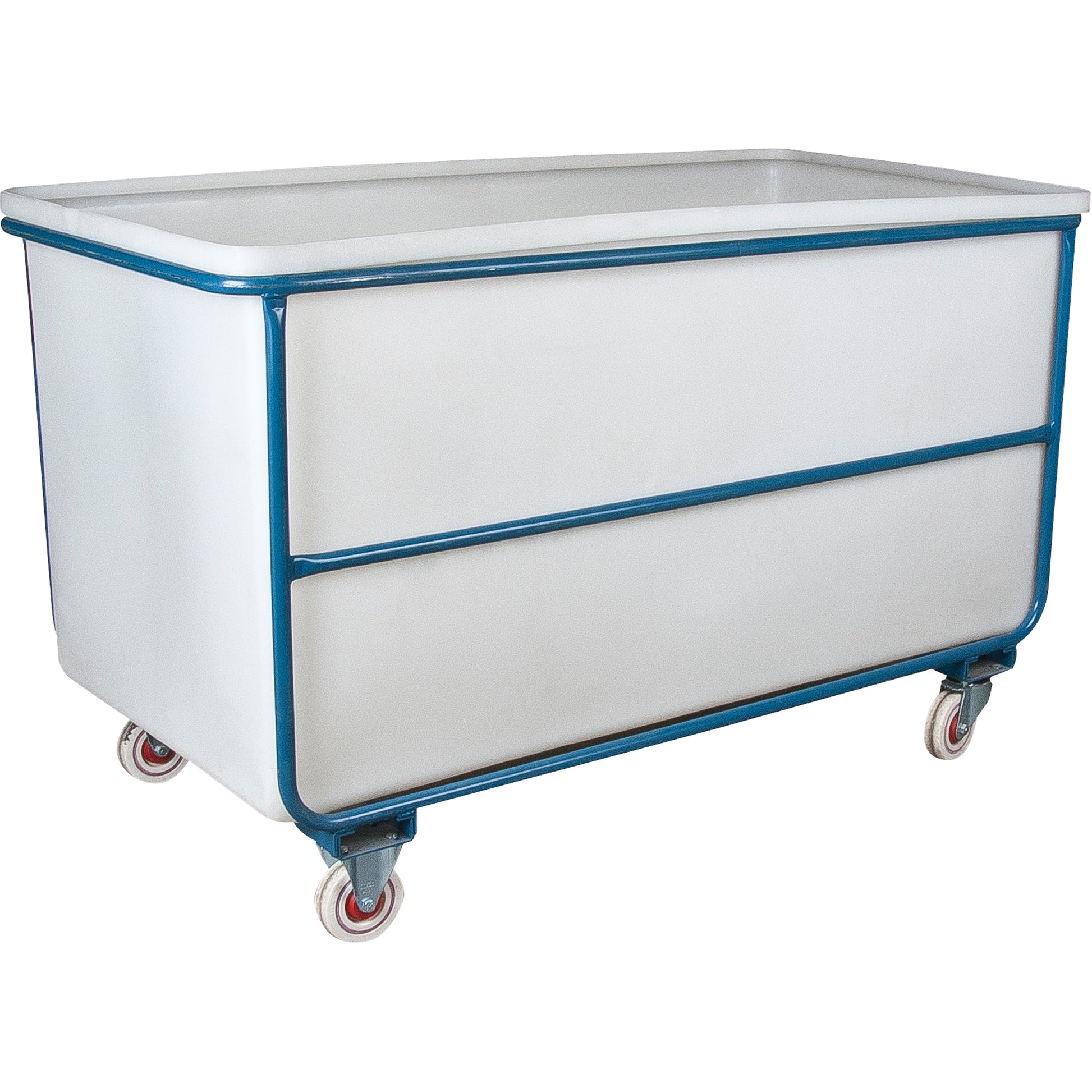 Straight Wall Box Truck, White Polyethylene, 51" L x 33" W x 39" H, 25 cu. Ft. Volume, 1000 lbs. Capacity