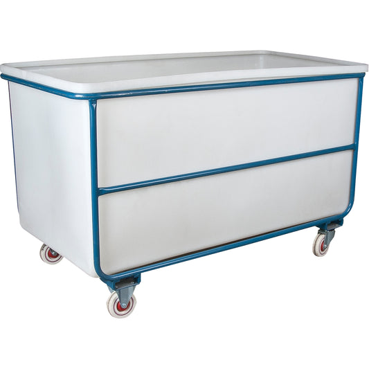 Straight Wall Box Truck, White Polyethylene, 51" L x 33" W x 39" H, 25 cu. Ft. Volume, 1000 lbs. Capacity
