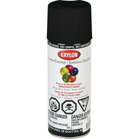 BBQ & Stove Paint, 12 oz., Aerosol Can, Black