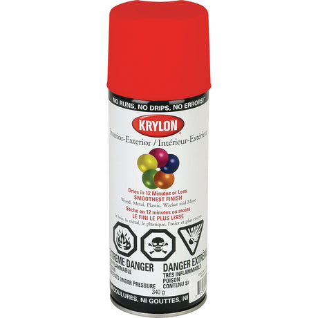Acryli-Quik™ Acrylic Lacquer, Banner Red, Gloss, 12 oz., Aerosol Can