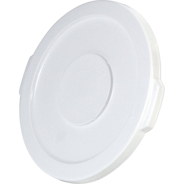 Round Brute® Tops, Flat Lid, Plastic/Polyethylene, Fits Container Size: 15-5/8" Dia.