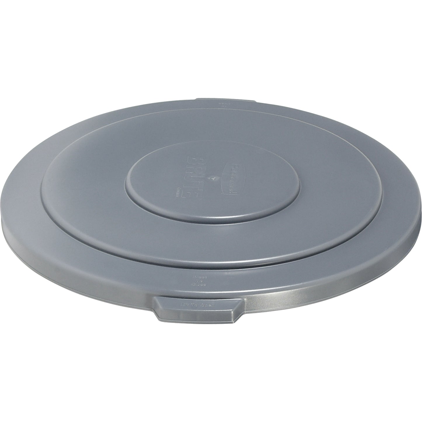 Round Brute® Tops, Flat Lid, Plastic/Polyethylene, Fits Container Size: 26-1/2" Dia.