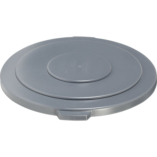 Round Brute® Tops, Flat Lid, Plastic/Polyethylene, Fits Container Size: 26-1/2" Dia.