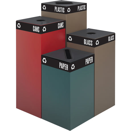 Deluxe Recycling Collectors, Bulk, Steel, 135 US gal.